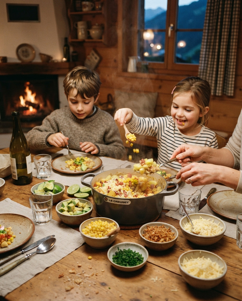 One-Pot-Hörnli-Chili sin Carne – gemeinsam am Tisch