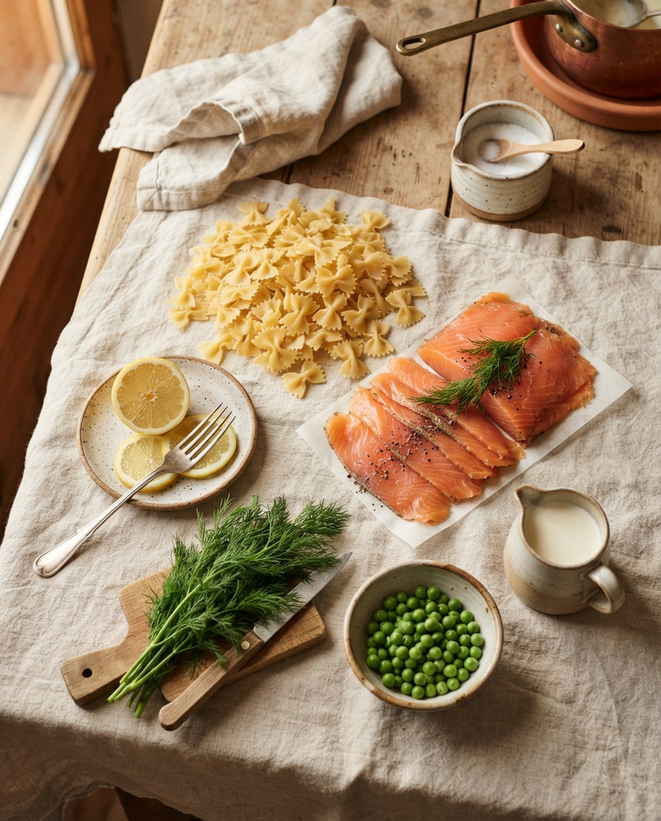 Papillons mit Rauchlachs-Zitronenrahm – Zutaten