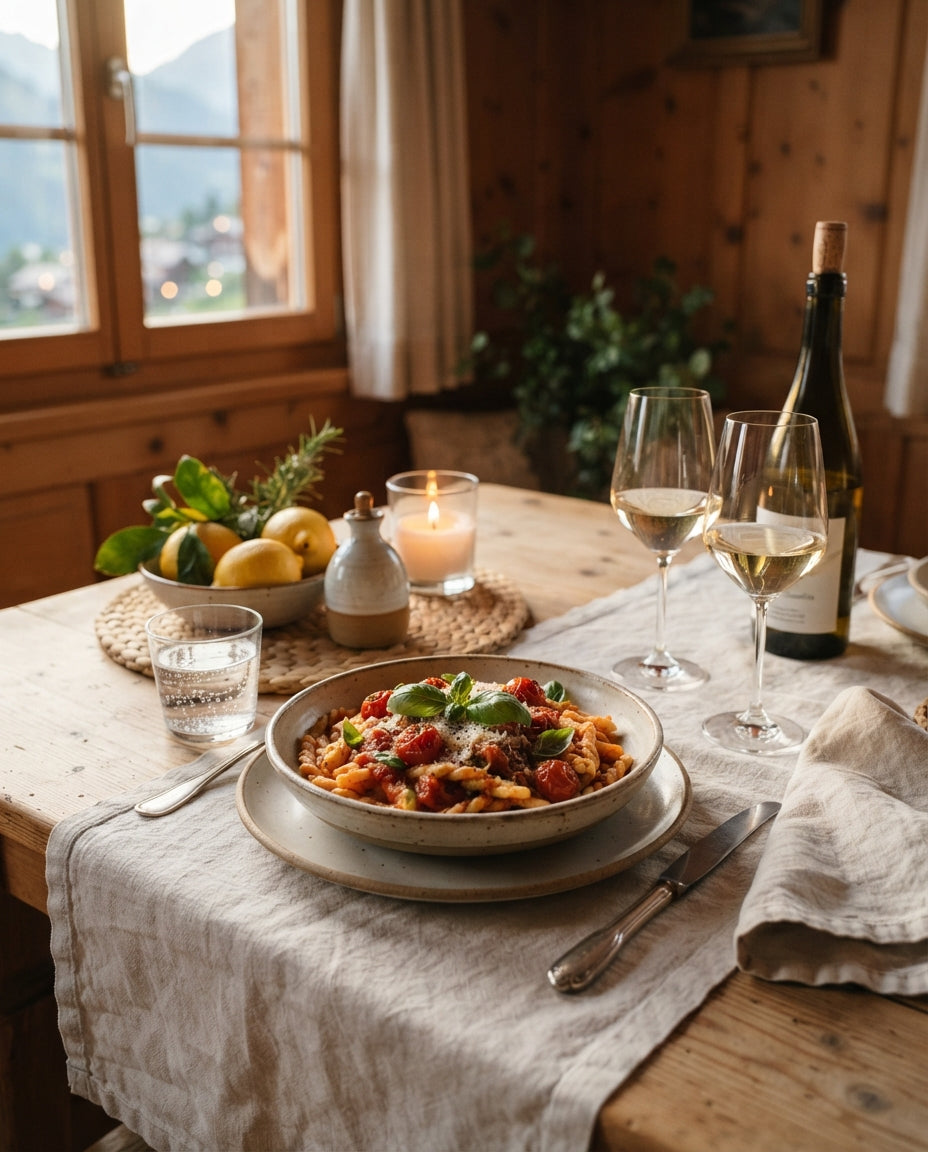 Papillons mit Rauchlachs-Zitronenrahm – gemeinsam am Tisch