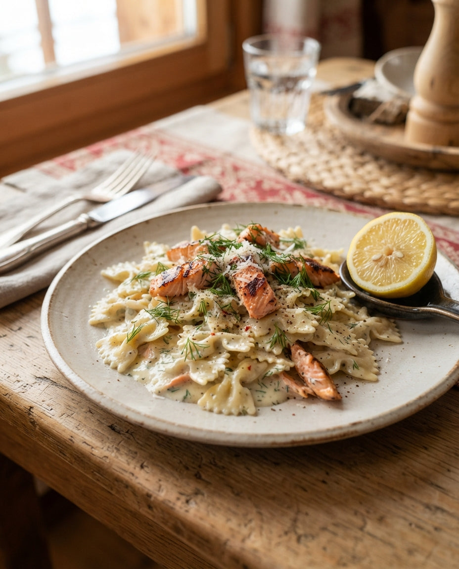 Rezept: Papillons mit Rauchlachs-Zitronenrahm