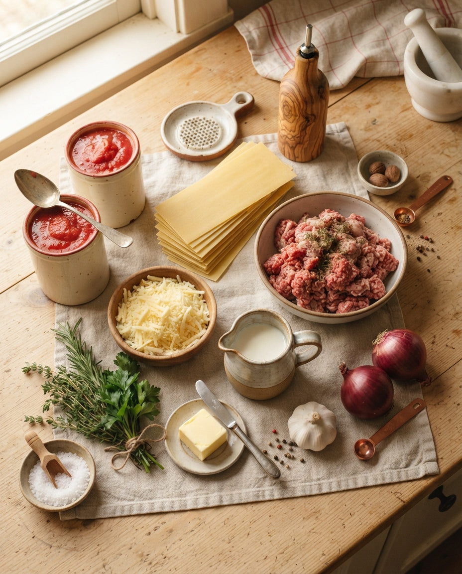 Familien-Lasagne mit flotter Bolognese – Zutaten