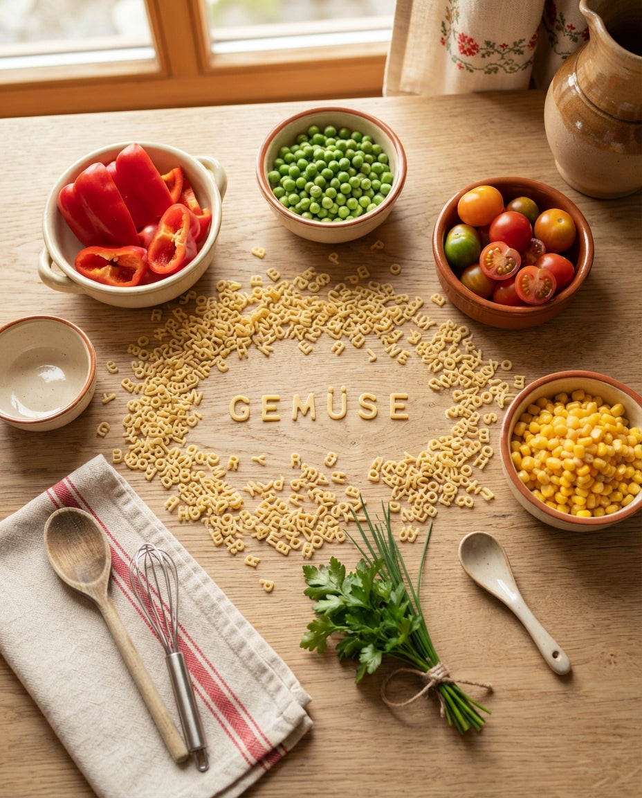 Buchstaben-Power-Pasta für kleine Champions – Zutaten