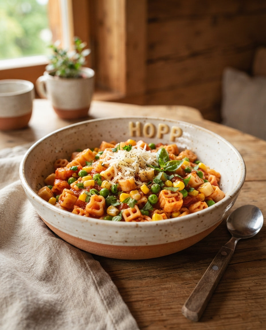 Rezept: Buchstaben-Power-Pasta für kleine Champions