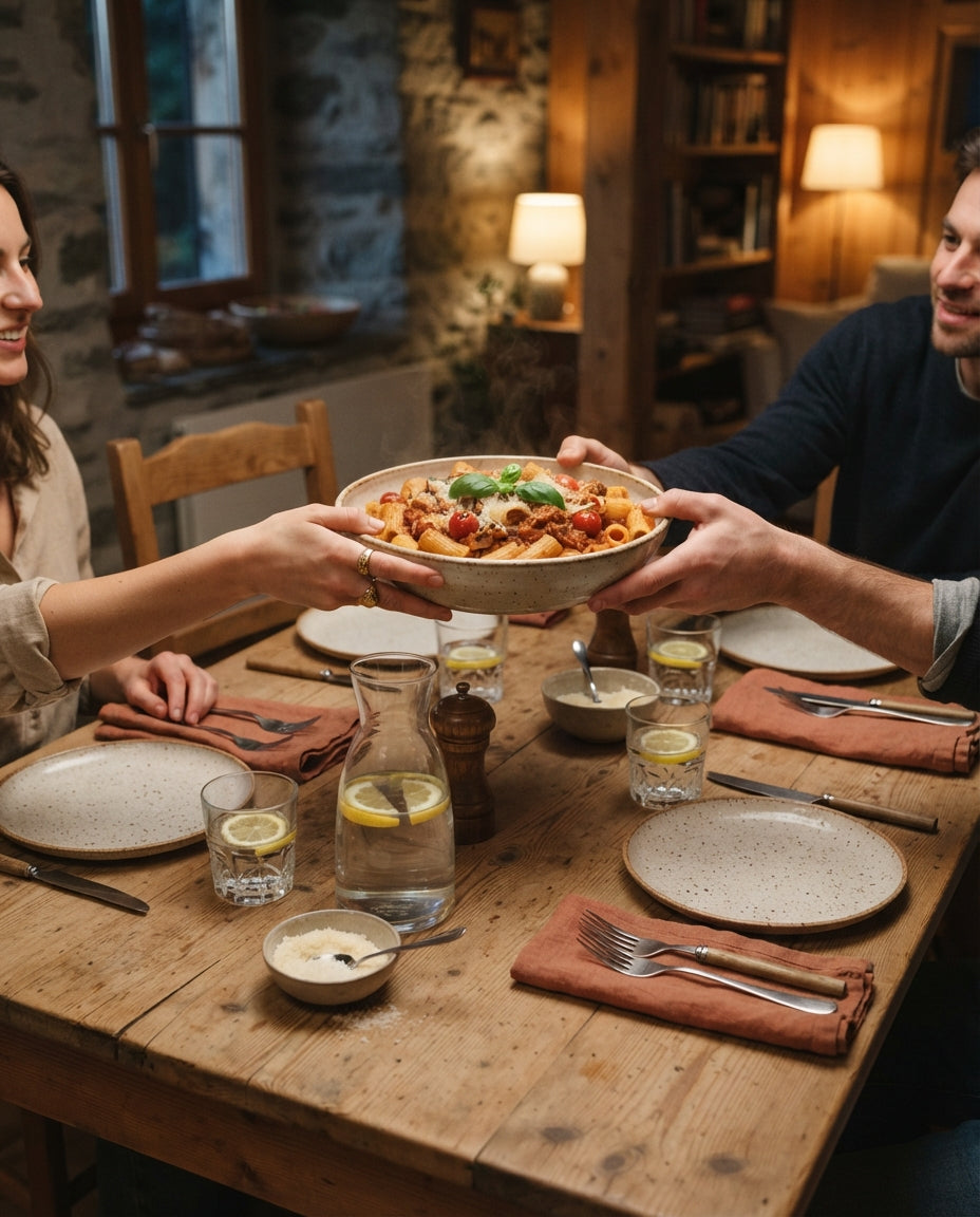 Penne all'Arrabbiata – feurig und flott – gemeinsam am Tisch