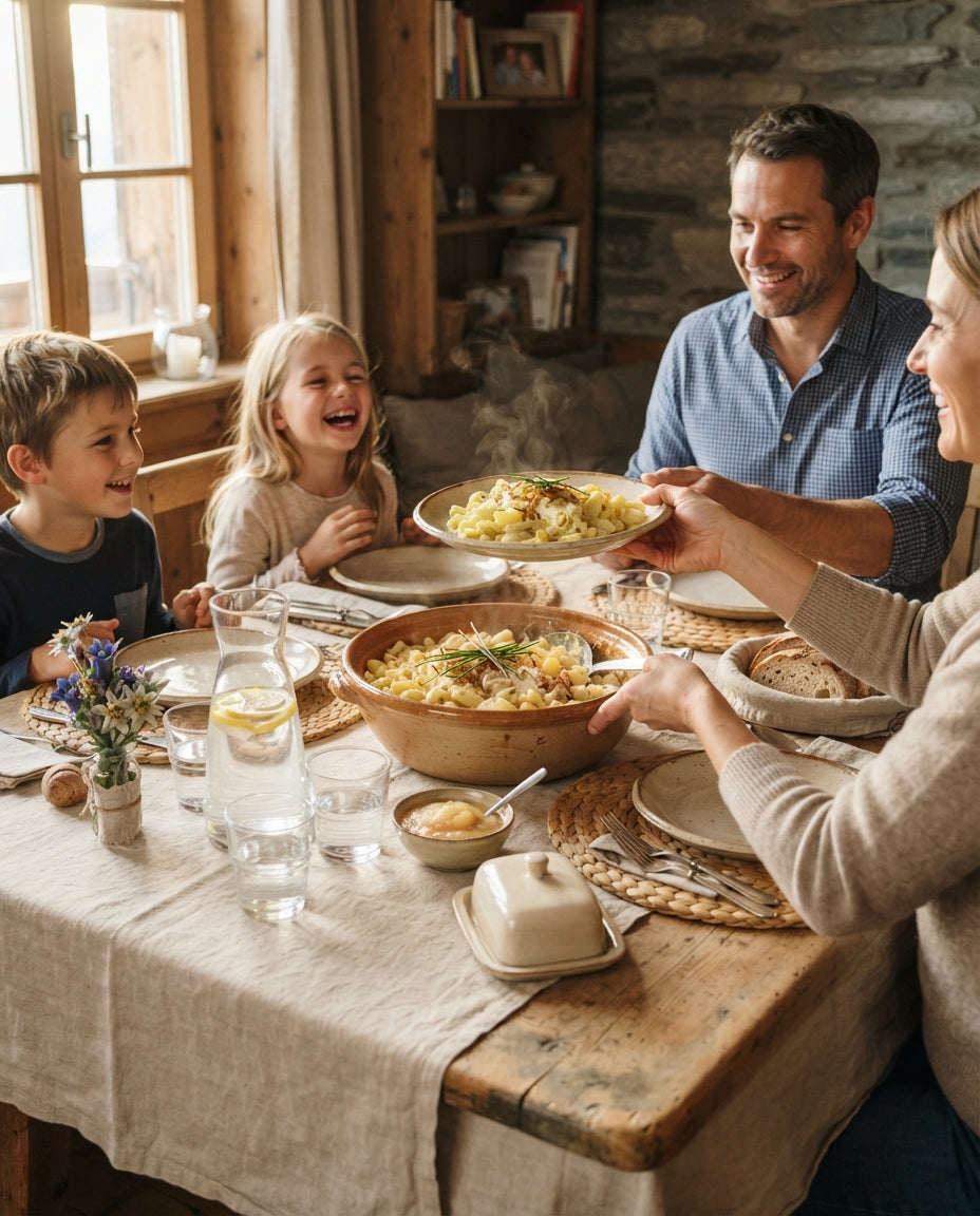 Rigatoni Arrabbiata mit knusprigen Kichererbsen – gemeinsam am Tisch