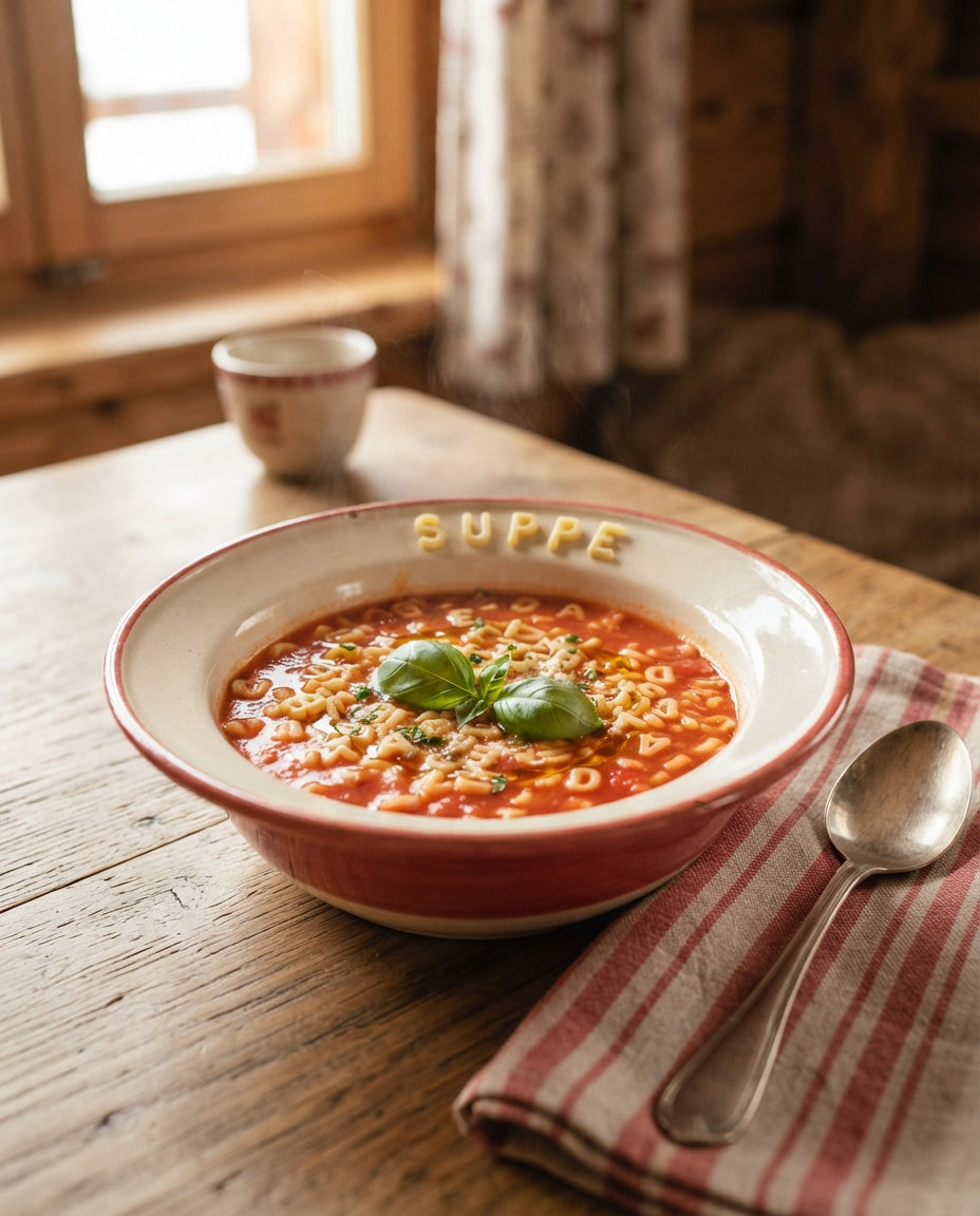 Rezept: Buchstabensuppe zum Namen-Löffeln