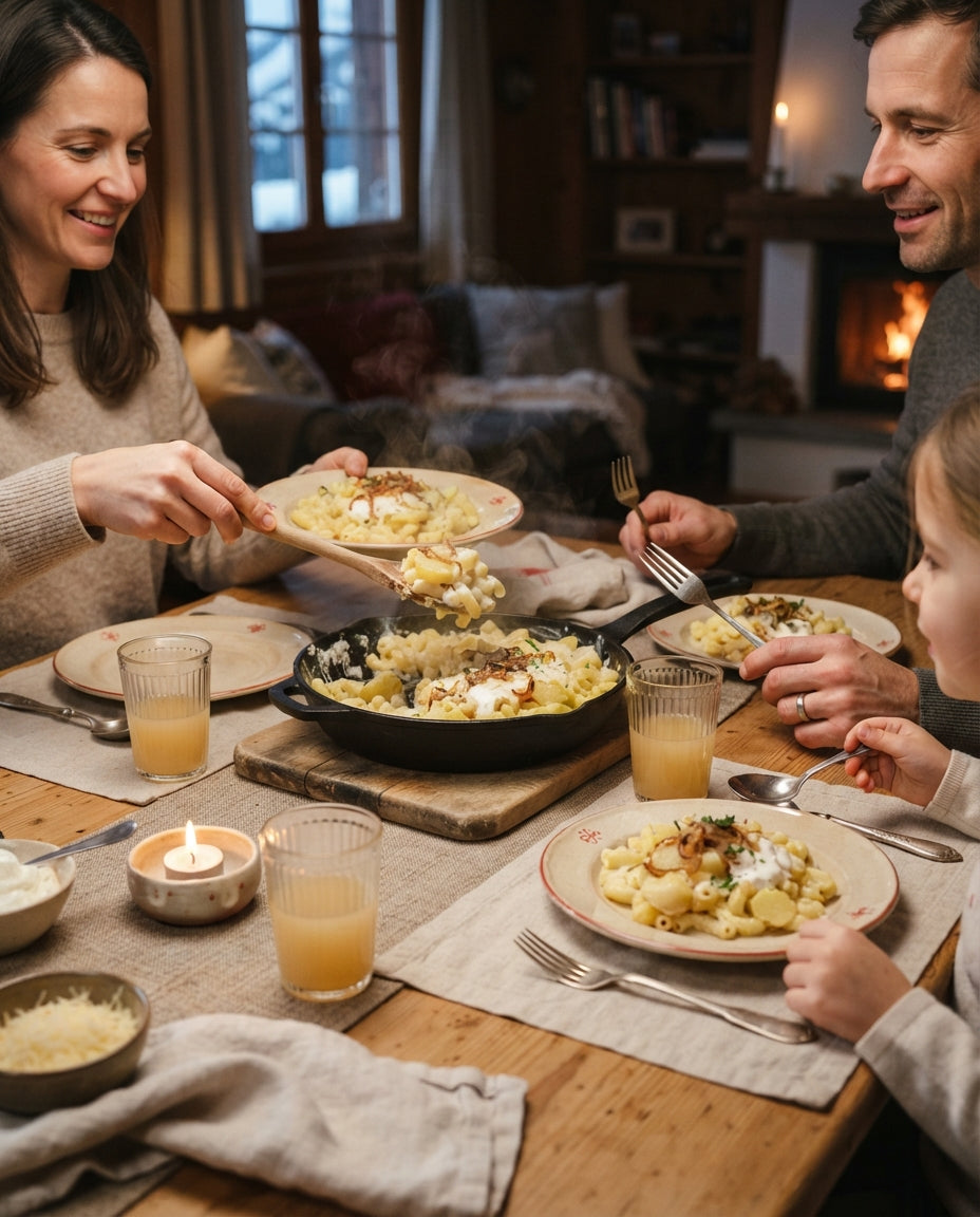 Kraut-Wellenspätzle aus der Pfanne – gemeinsam am Tisch
