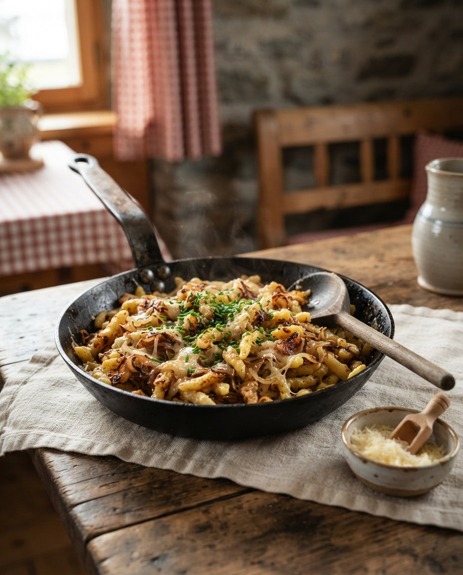 Rezept: Kraut-Wellenspätzle aus der Pfanne