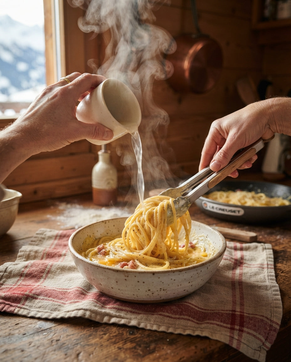 Bio-Spaghetti Carbonara nach Schweizer Art – Zubereitung