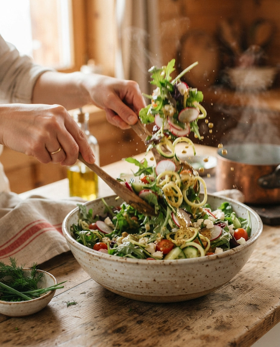 Lauwarmer Spiralen-Wurstsalat deluxe – Zubereitung