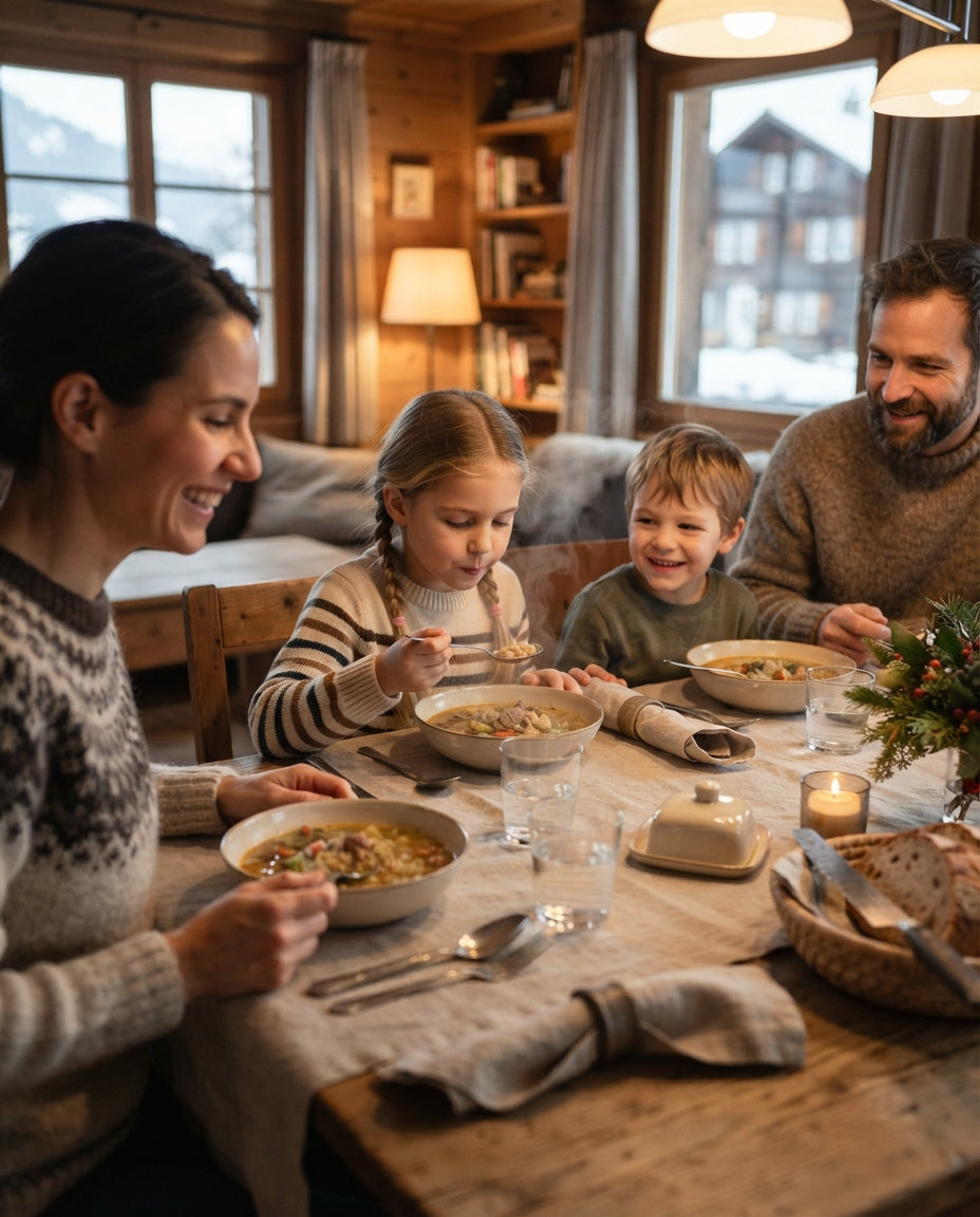 Sternli-Zaubersuppe mit Gemüse-Konfetti – gemeinsam am Tisch