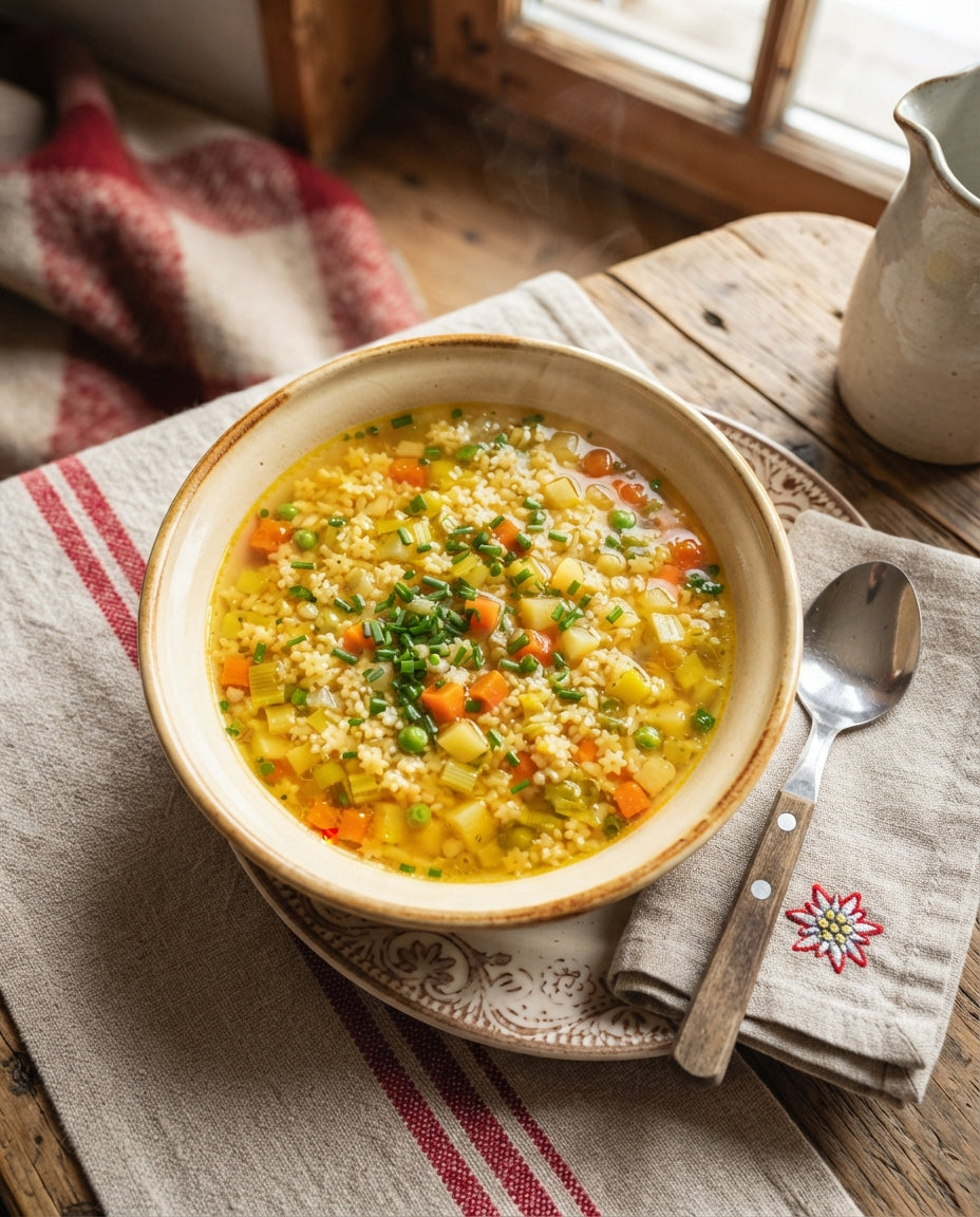 Rezept: Sternli-Zaubersuppe mit Gemüse-Konfetti