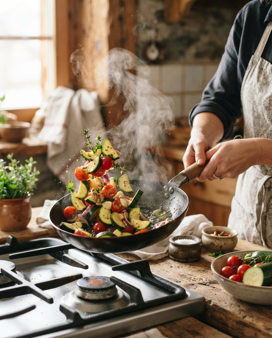 Mediterrane UrDinkel-Spiralen mit Zucchetti – Zubereitung