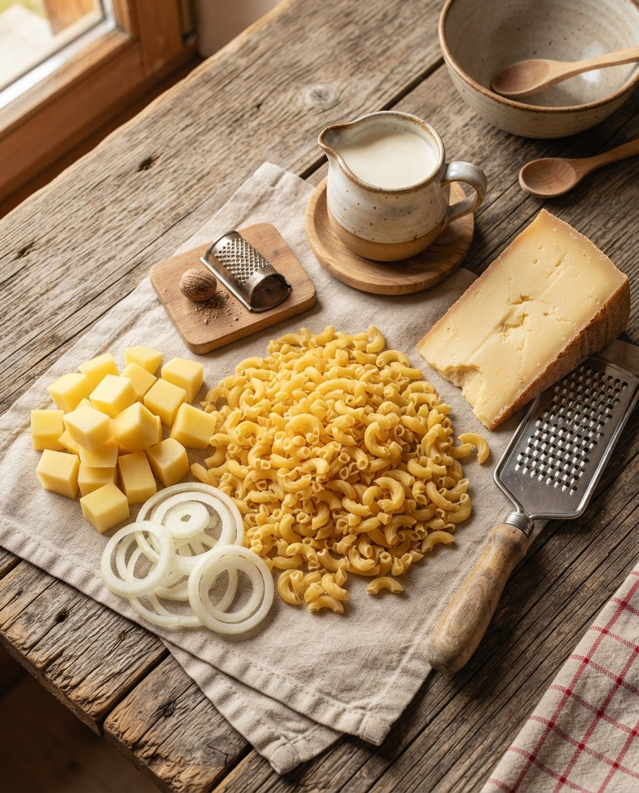 One-Pot Älplermagronen aus dem Vorratsglas – Zutaten
