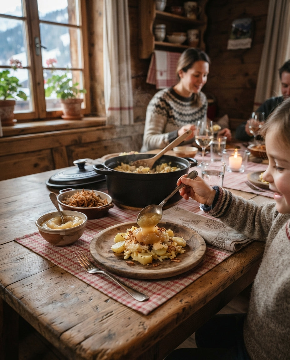One-Pot Älplermagronen aus dem Vorratsglas – gemeinsam am Tisch