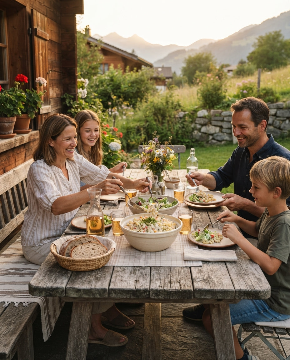 Schwinger-Hörnlisalat für Bank und Bänkli – gemeinsam am Tisch