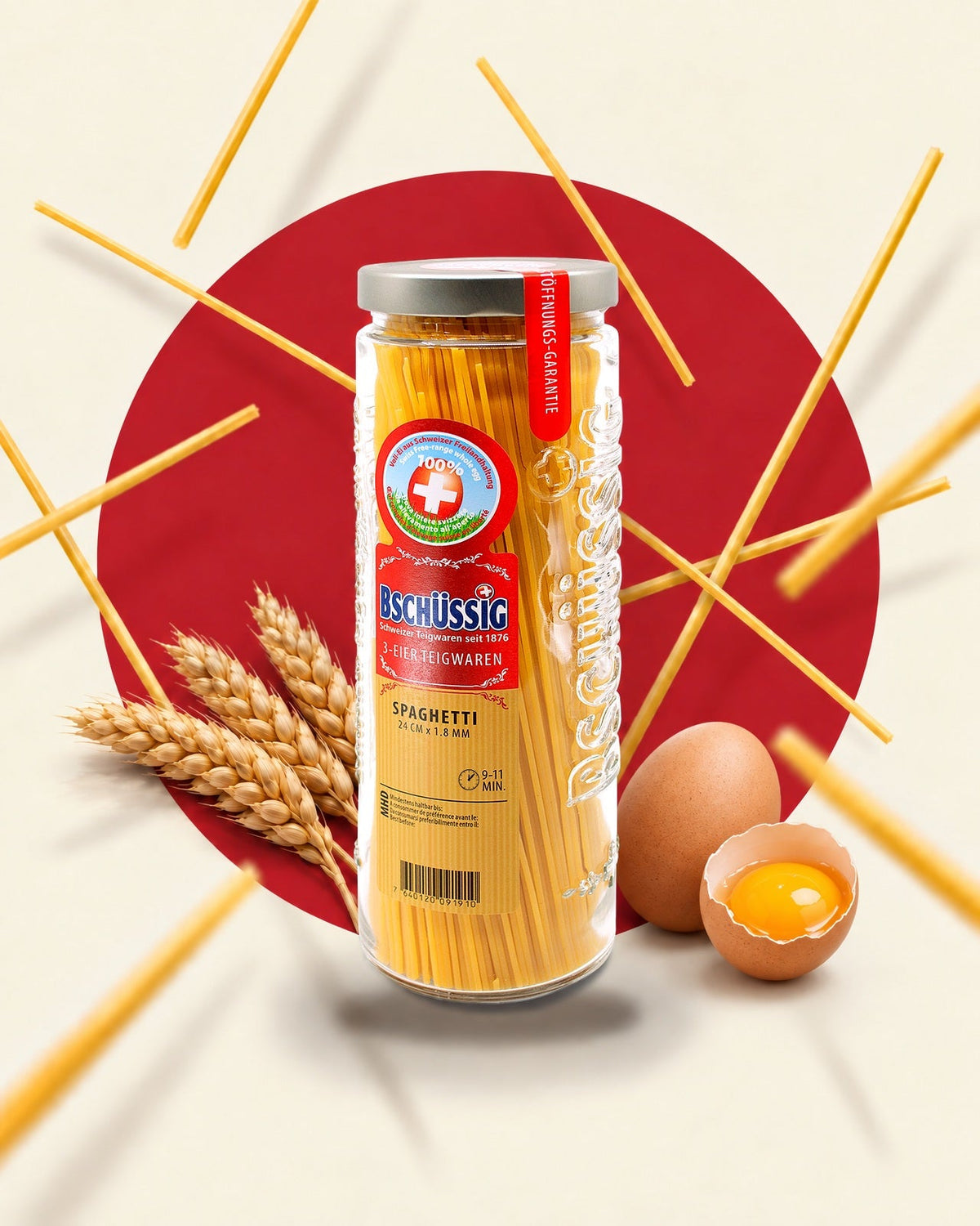 Spaghetti, 3-Ei, im Vorratsglas