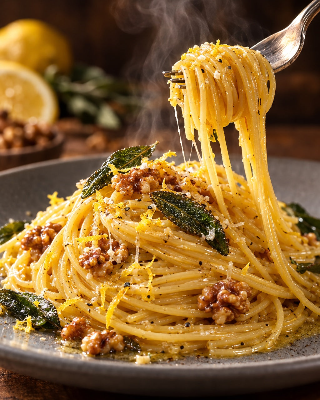 Spaghetti, 3-Ei, im Vorratsglas — Frisch serviert und dampfend
