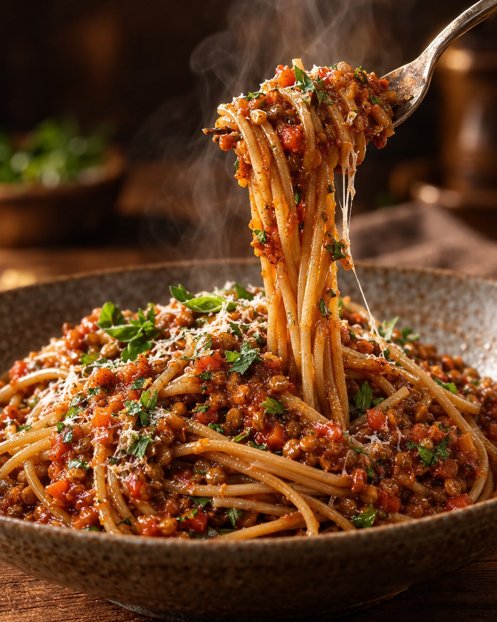 UrDinkel-Spaghetti Ø 1.8 mm x 24 cm — Frisch serviert und dampfend
