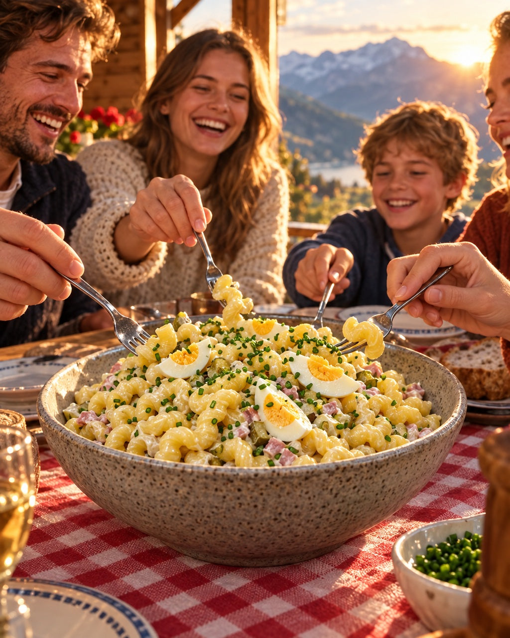 Urschweizer Schwinger Hörnli, 3 œufs, en bocal — À savourer ensemble